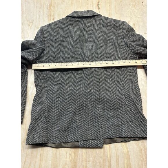 Sweet Suit Woman Jacket Blazer Petite Size 6 Vintage Shoulder Pads Vintage Brown - Picture 6 of 6